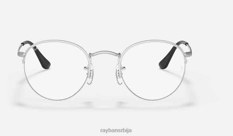Ray-Ban округлог погледа P0HP1880 наочаре мат сребро мушкарци