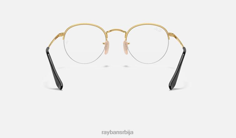 Ray-Ban округлог погледа P0HP1881 наочаре углачано црно на злату мушкарци