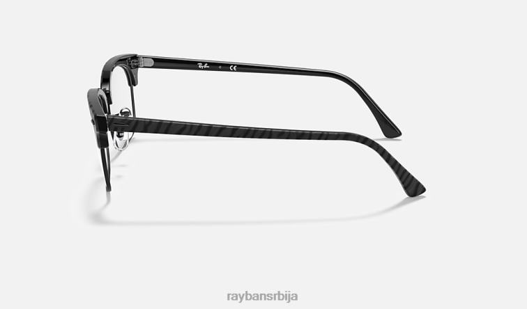 Ray-Ban цлубмастер квадратна оптика P0HP1890 наочаре углачана црна мушкарци