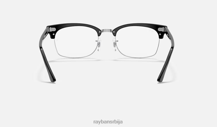 Ray-Ban цлубмастер квадратна оптика P0HP1891 наочаре углачана црна мушкарци