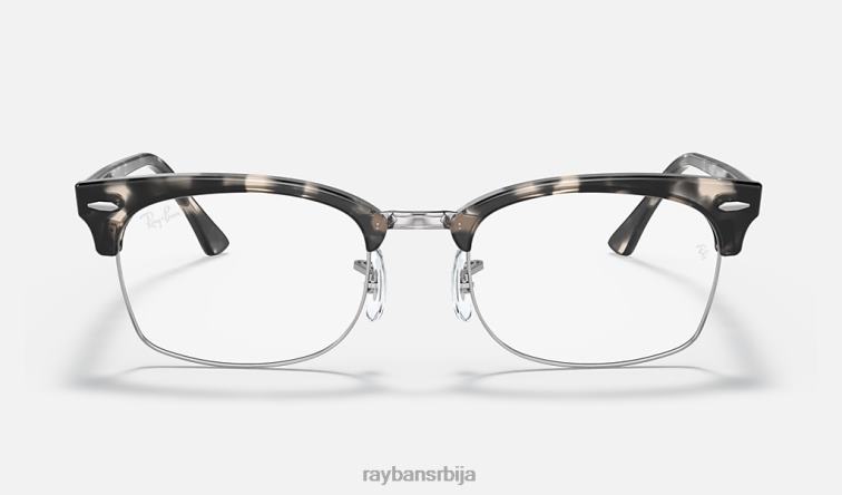 Ray-Ban цлубмастер квадратна оптика P0HP1892 наочаре углачана сива хавана мушкарци