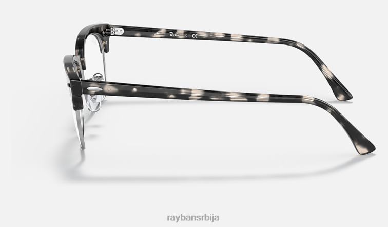 Ray-Ban цлубмастер квадратна оптика P0HP1892 наочаре углачана сива хавана мушкарци