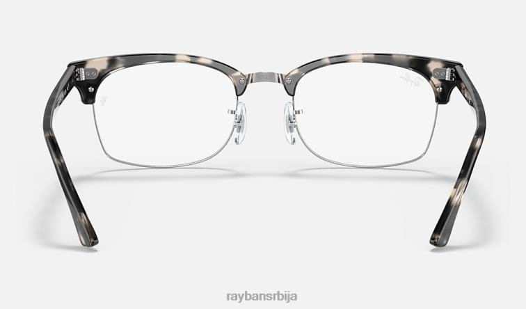 Ray-Ban цлубмастер квадратна оптика P0HP1892 наочаре углачана сива хавана мушкарци