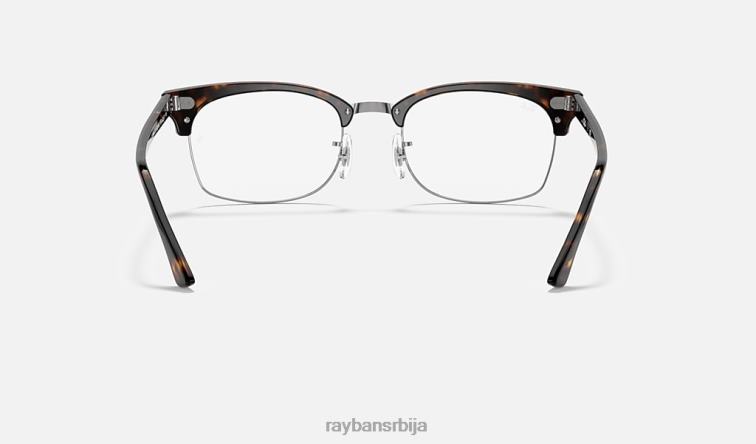 Ray-Ban цлубмастер квадратна оптика P0HP1893 наочаре углађена хавана мушкарци
