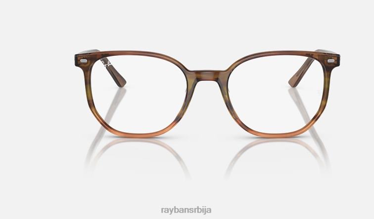 Ray-Ban еллиот оптицс P0HP1946 наочаре углачане пругасте смеђе/зелене мушкарци