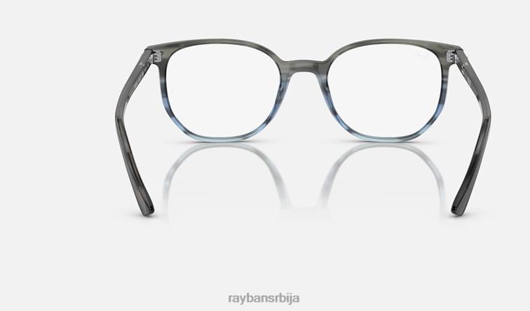 Ray-Ban еллиот оптицс P0HP1947 наочаре углачана пругаста сива/плава мушкарци
