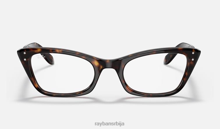 Ray-Ban лејди бербанк оптика P0HP1949 наочаре углађена хавана мушкарци