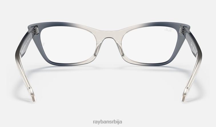 Ray-Ban лејди бербанк оптика P0HP1950 наочаре углачано провидно плаво мушкарци