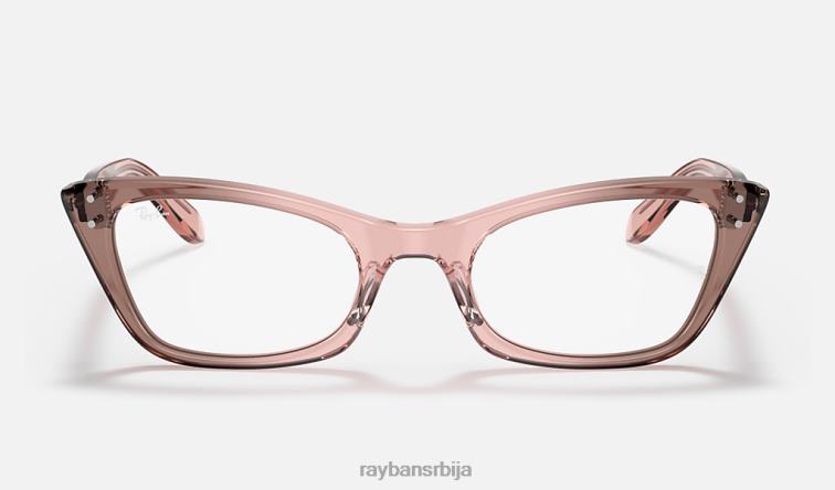 Ray-Ban лејди бербанк оптика P0HP1951 наочаре углачана провидна розе мушкарци