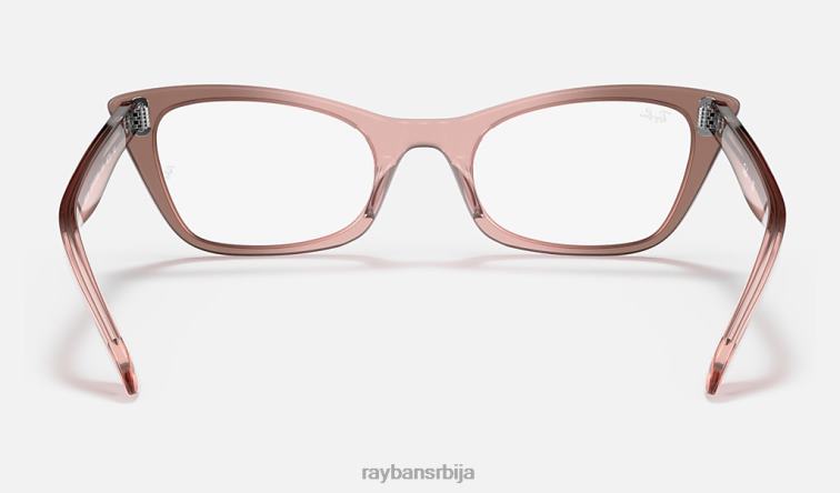 Ray-Ban лејди бербанк оптика P0HP1951 наочаре углачана провидна розе мушкарци