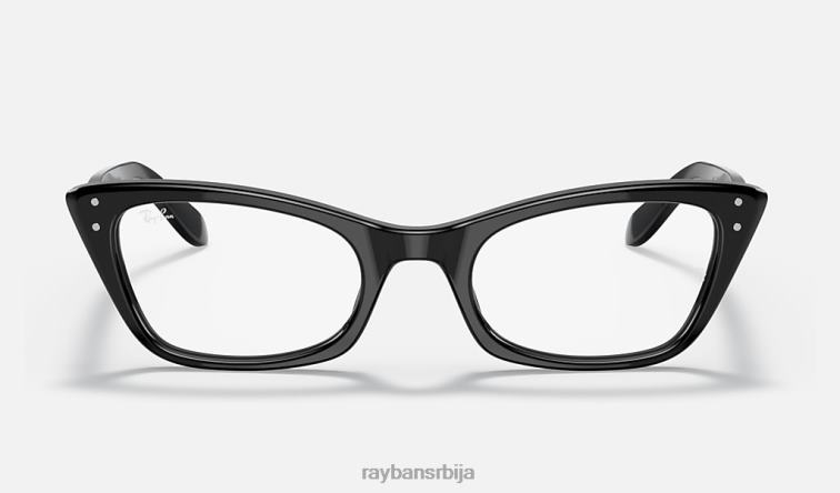Ray-Ban лејди бербанк оптика P0HP1953 наочаре углачана црна мушкарци