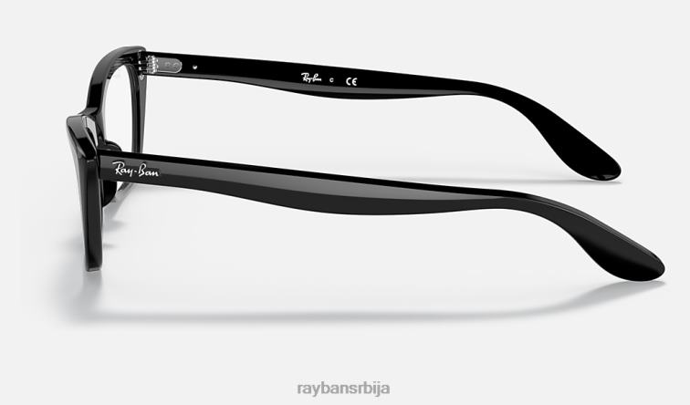 Ray-Ban лејди бербанк оптика P0HP1953 наочаре углачана црна мушкарци