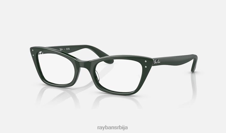 Ray-Ban лејди бербанк оптика P0HP1956 наочаре углачано зелено мушкарци