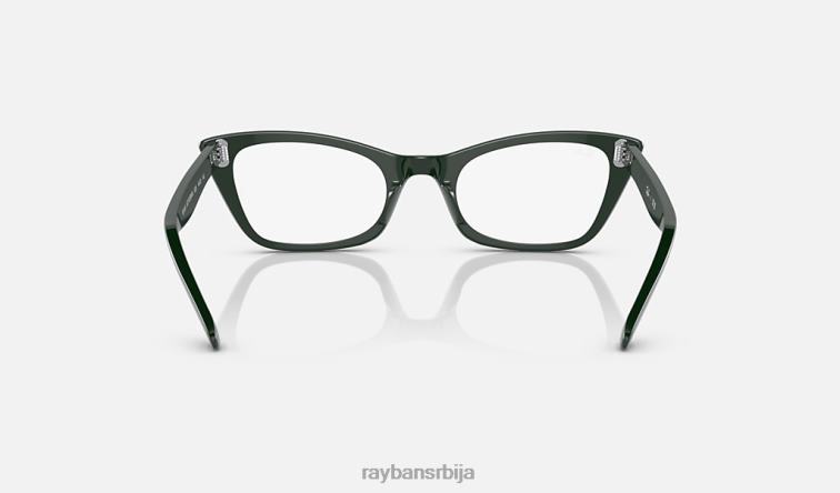 Ray-Ban лејди бербанк оптика P0HP1956 наочаре углачано зелено мушкарци