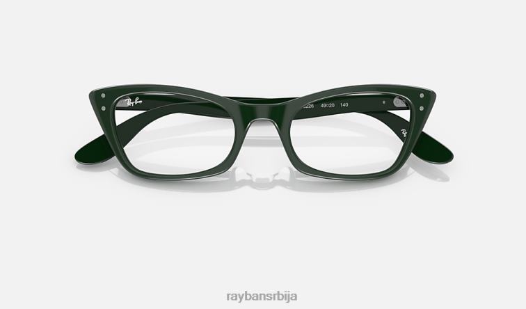 Ray-Ban лејди бербанк оптика P0HP1956 наочаре углачано зелено мушкарци