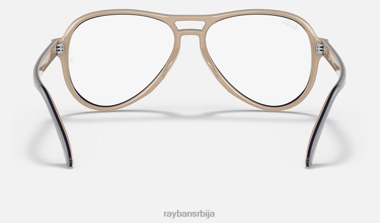 Ray-Ban вагабундска оптика P0HP1963 наочаре углачан светло сив мушкарци