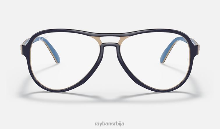 Ray-Ban вагабундска оптика P0HP1964 наочаре углачано плаво мушкарци