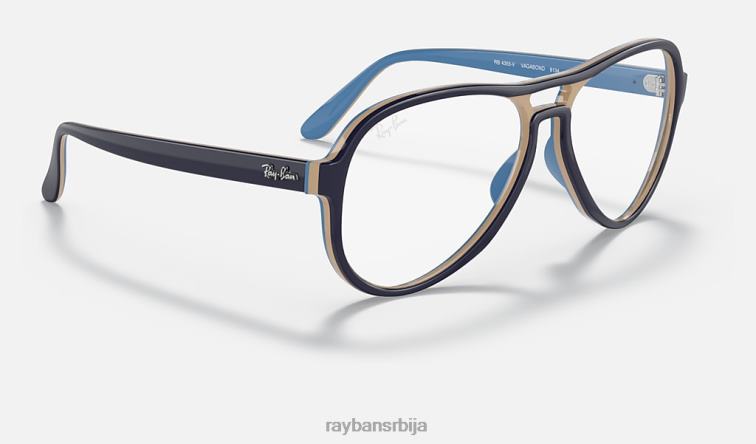 Ray-Ban вагабундска оптика P0HP1964 наочаре углачано плаво мушкарци