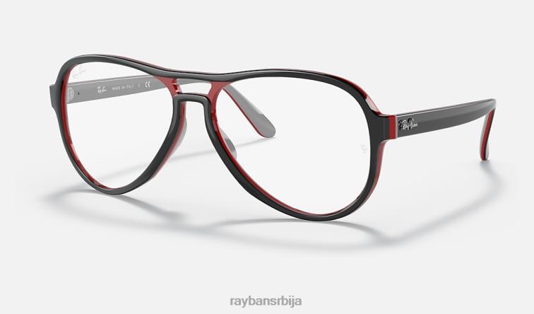 Ray-Ban вагабундска оптика P0HP1965 наочаре углачана црна мушкарци