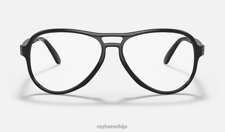 Ray-Ban вагабундска оптика P0HP1966 наочаре углачана црна мушкарци