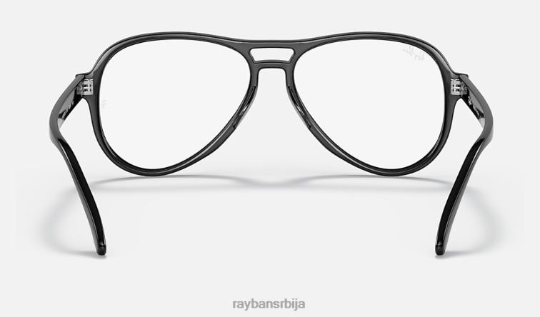 Ray-Ban вагабундска оптика P0HP1966 наочаре углачана црна мушкарци