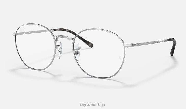 Ray-Ban пљачка оптика P0HP1979 наочаре углачано сребро мушкарци