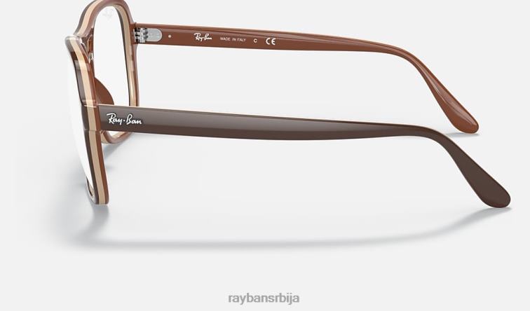 Ray-Ban државна бочна оптика P0HP2016 наочаре углачан тамносмеђи мушкарци