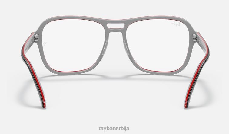 Ray-Ban државна бочна оптика P0HP2017 наочаре углачана црна мушкарци