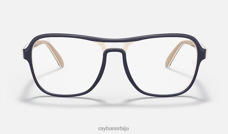 Ray-Ban државна бочна оптика P0HP2018 наочаре углачано плаво мушкарци