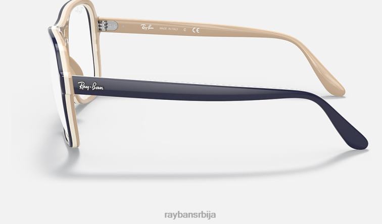 Ray-Ban државна бочна оптика P0HP2018 наочаре углачано плаво мушкарци