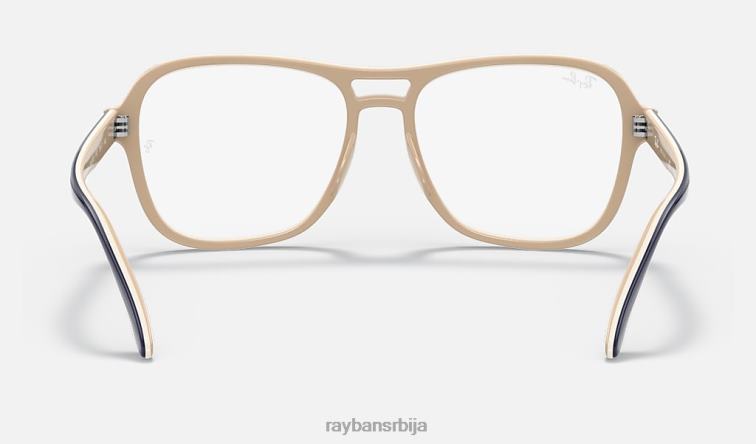 Ray-Ban државна бочна оптика P0HP2018 наочаре углачано плаво мушкарци