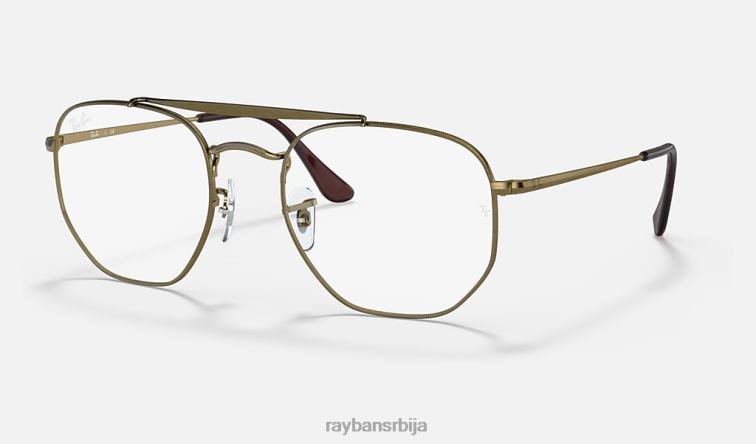 Ray-Ban маршал оптика P0HP2046 наочаре мат антикно злато мушкарци