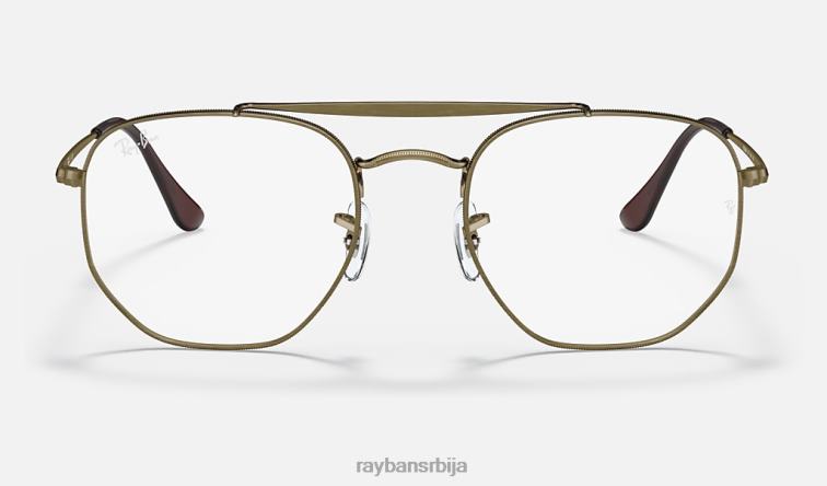 Ray-Ban маршал оптика P0HP2046 наочаре мат антикно злато мушкарци