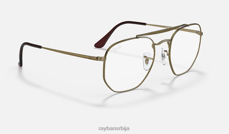 Ray-Ban маршал оптика P0HP2046 наочаре мат антикно злато мушкарци
