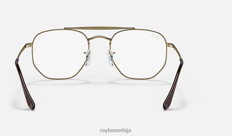 Ray-Ban маршал оптика P0HP2046 наочаре мат антикно злато мушкарци