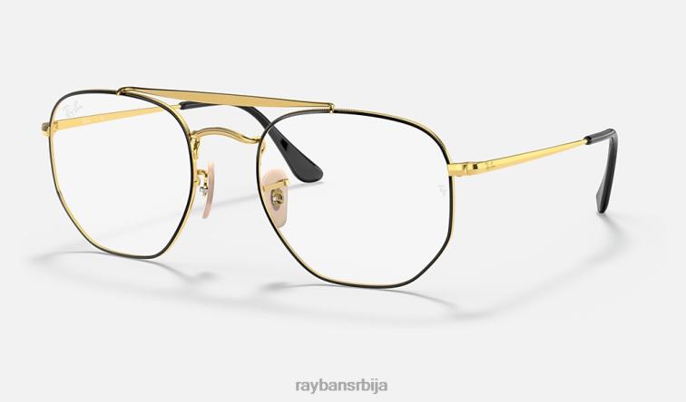 Ray-Ban маршал оптика P0HP2049 наочаре углачано црно на злату мушкарци