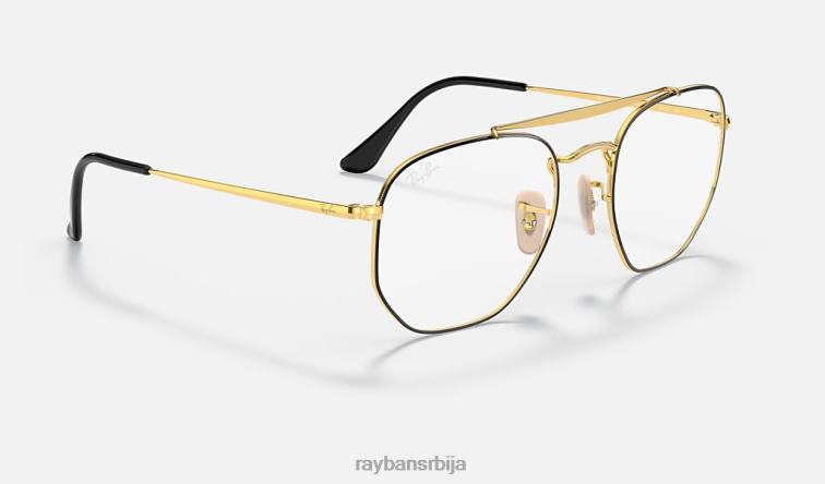 Ray-Ban маршал оптика P0HP2049 наочаре углачано црно на злату мушкарци