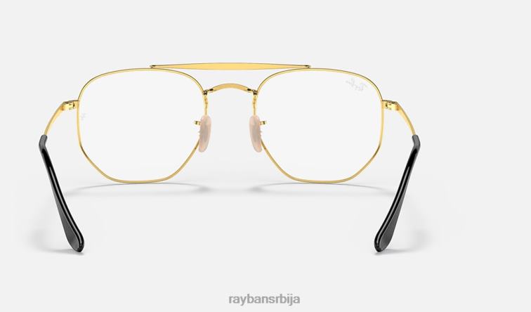 Ray-Ban маршал оптика P0HP2049 наочаре углачано црно на злату мушкарци