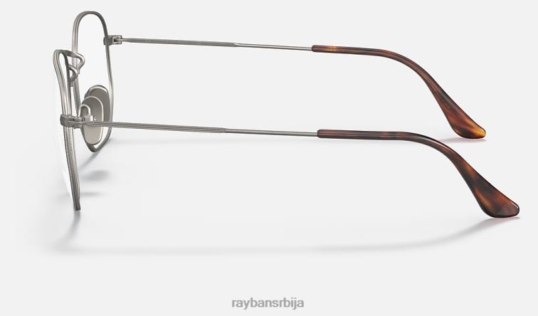 Ray-Ban хексагонална титанијумска оптика P0HP2071 наочаре углачан гунметал мушкарци