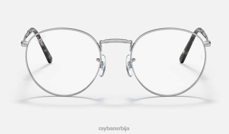 Ray-Ban нова округла оптика P0HP2090 наочаре углачано сребро мушкарци