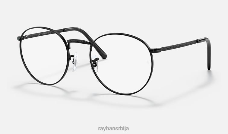 Ray-Ban нова округла оптика P0HP2091 наочаре углачана црна мушкарци