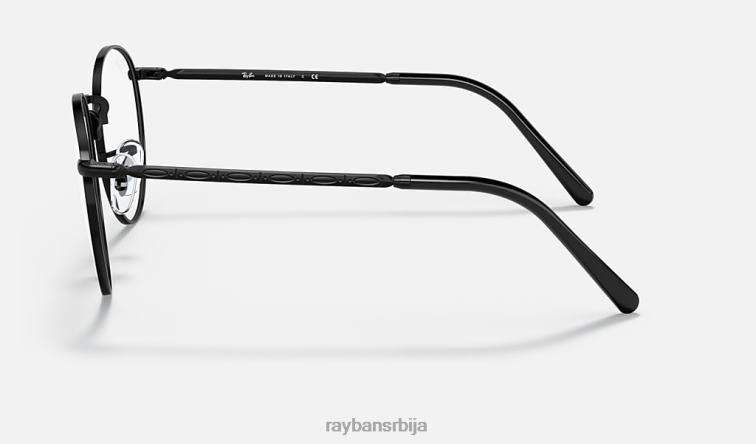 Ray-Ban нова округла оптика P0HP2091 наочаре углачана црна мушкарци
