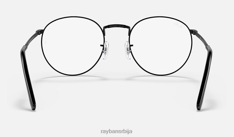 Ray-Ban нова округла оптика P0HP2091 наочаре углачана црна мушкарци