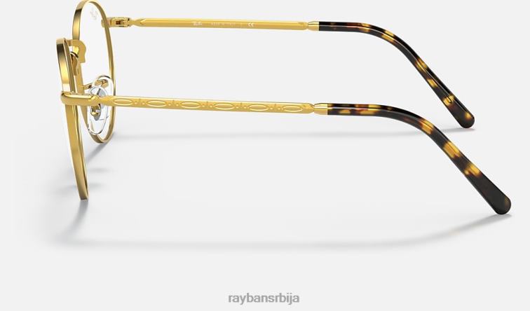 Ray-Ban нова округла оптика P0HP2092 наочаре углачано злато мушкарци