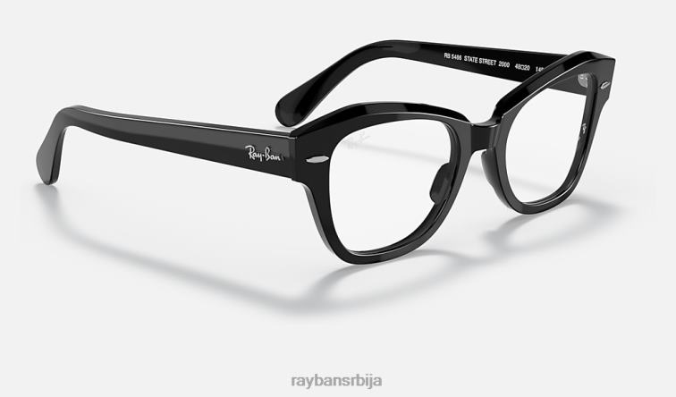 Ray-Ban државна улична оптика P0HP2127 наочаре углачана црна мушкарци