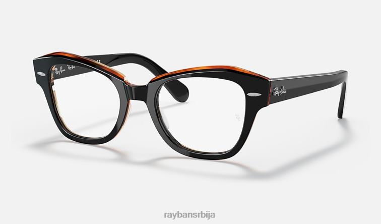 Ray-Ban државна улична оптика P0HP2129 наочаре углачано црно на браон мушкарци