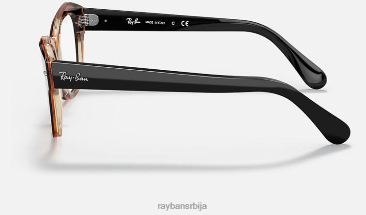 Ray-Ban државна улична оптика P0HP2129 наочаре углачано црно на браон мушкарци