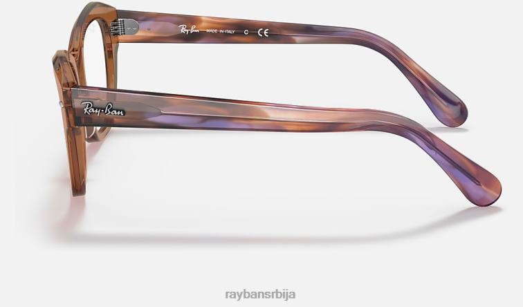 Ray-Ban државна улична оптика P0HP2130 наочаре углачан провидно браон мушкарци