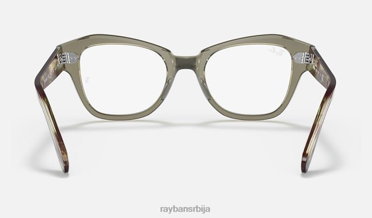 Ray-Ban државна улична оптика P0HP2131 наочаре углачана провидна зелена мушкарци