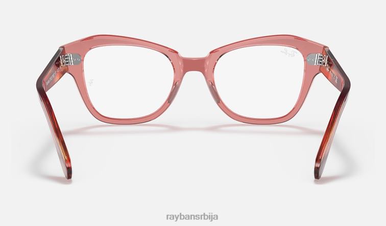 Ray-Ban државна улична оптика P0HP2132 наочаре углачана провидна розе мушкарци